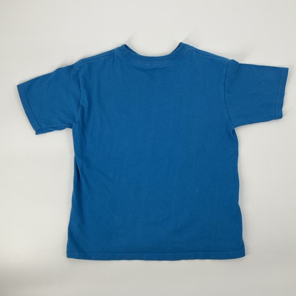 Looney Tunes Kids T-Shirt Moods of the Week Cartoon Graphic Blue Tee Size 7 Y2K - Picture 2 of 7